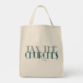 Belasting voor kerken tote bag (Achterkant)