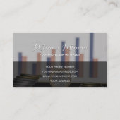 Belastingaccountant en financiële deskundigen in d visitekaartje (Achterkant)