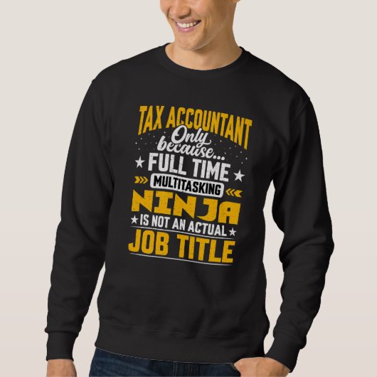 Belastingaccountant Functie Belastinganalist Audit Trui (Voorkant)