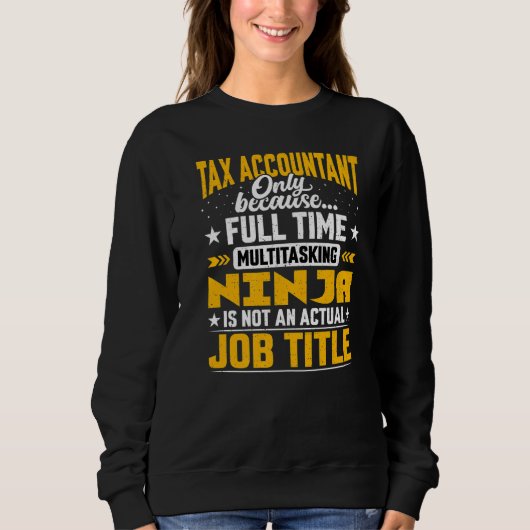 Belastingaccountant Functie Belastinganalist Audit Trui (Voorkant)