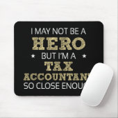 Belastingaccountant Hero Humor nieuwheid Muismat (Met muis)