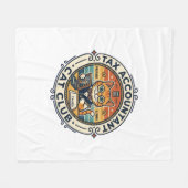 Belastingaccountant Kat Schattig Kitty-ontwerp - B Fleece Deken (Voorkant (Horizontaal))