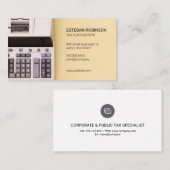 belastingaccountant | Toevoegmachine Visitekaartje (Voorkant / Achterkant)