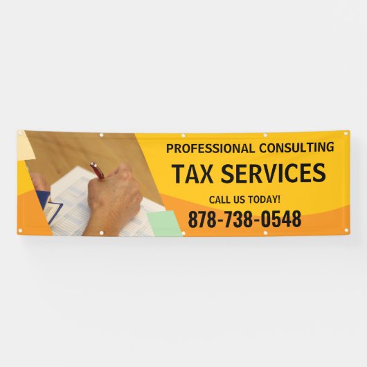 Belastingadvies Buitenbanner op maat Spandoek (Horizontaal)