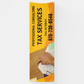 Belastingadvies Buitenbanner op maat Spandoek (Verticaal)