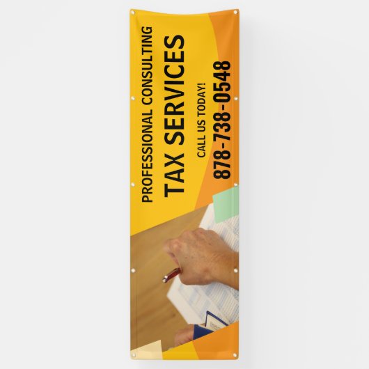 Belastingadvies Buitenbanner op maat Spandoek (Verticaal)