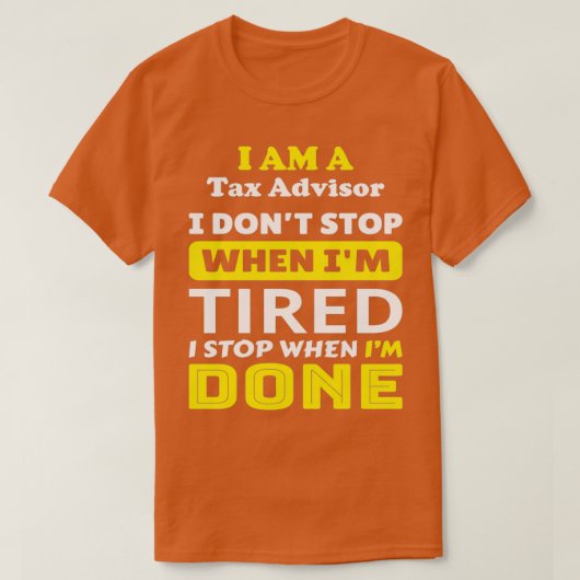 Belastingadviseur 13 t-shirt (Design voorkant)