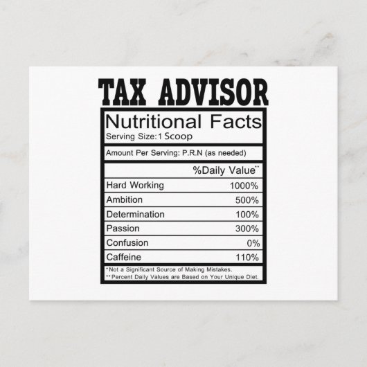 Belastingadviseur Briefkaart (Voorkant)