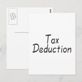 Belastingaftrek Briefkaart (Voorkant / Achterkant)