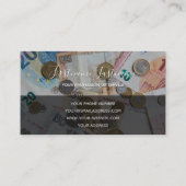 Belastingboekhouder en financiële deskundigen euro visitekaartje (Achterkant)