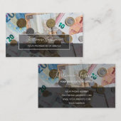 Belastingboekhouder en financiële deskundigen euro visitekaartje (Voorkant / Achterkant)