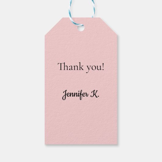 Belastingcadeau voor leraren label floral blush ro cadeaulabel (Achterkant)