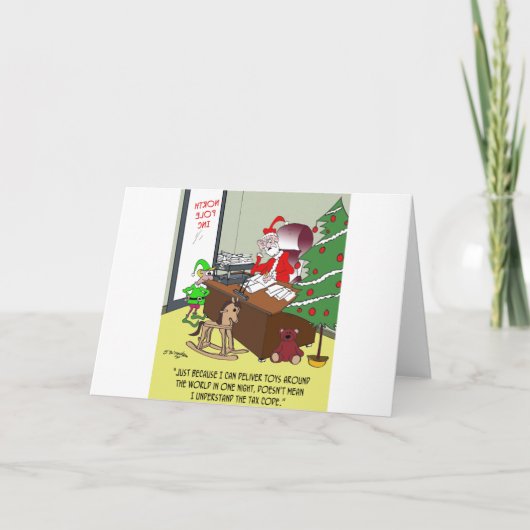 BelastingCartoon 9532 Feestdagen Kaart (Voorkant)