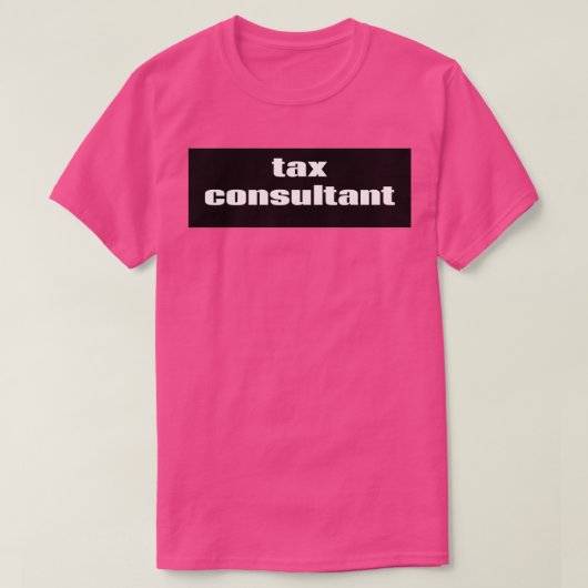 Belastingconsulent 1 t-shirt (Design voorkant)
