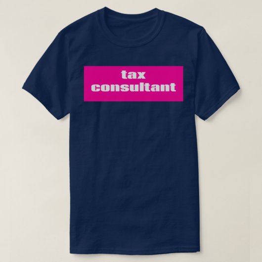 Belastingconsulent 6 t-shirt (Design voorkant)