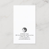 Belastingconsulent Monogram Elegante Gouden Streep Visitekaartje (Achterkant)