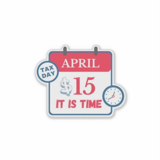 Belastingdag stickers (Voorkant)