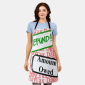 Belastingdag weer? schort (Gedragen)