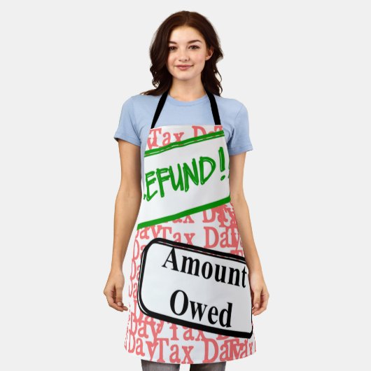 Belastingdag weer? schort (Gedragen)