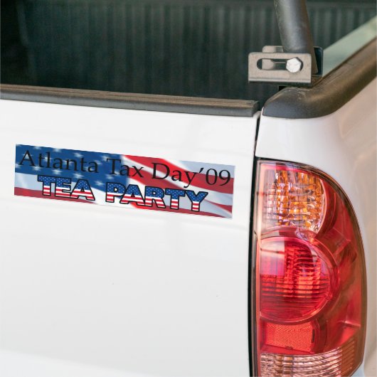 BELASTINGDAGEN TEA PARTIJ - ATLANTA BUMPERSTICKER (Op Truck)