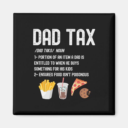 Belastingdefinitie Funny Fathers Day Daddy Humor P Magneet (Voorkant)