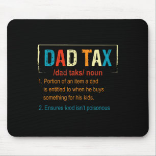 Belastingdefinitie Funny Fathers Day Mannen Jongen Muismat