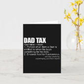 Belastingdefinitie Funny Men's Vaderdag Cadeau Pap Kaart (Gele Bloem)