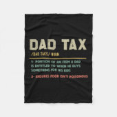 Belastingdefinitie Funny Vaderdag Fleece Deken (Voorkant)