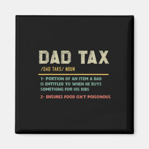 Belastingdefinitie Grappig Vaderdag Dad Joke Magneet