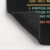 Belastingdefinitie Grappig Vaderdag Dad Joke Muismat (Hoek)