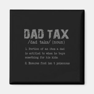Belastingdefinitie Grappig Vaderdag Mannen Jongens Magneet