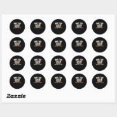 Belastingdefinitie Papa Belastingdienst Zorg ervoo Ronde Sticker (Vel)