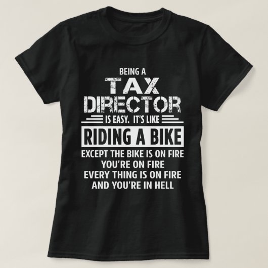 belastingdirecteur t-shirt (Design voorkant)