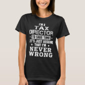 belastingdirecteur t-shirt (Voorkant)