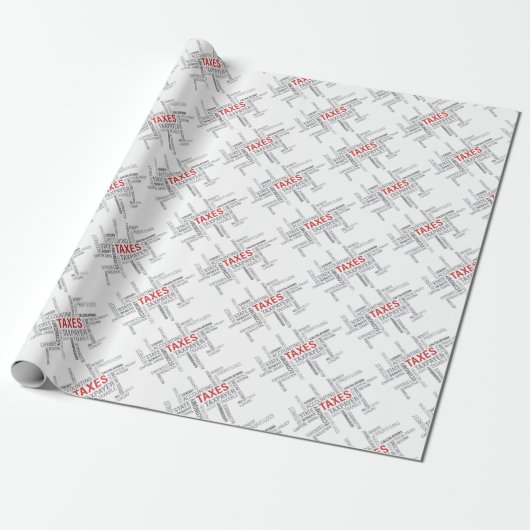 "belastingen" cadeaupapier (Uitgerold)