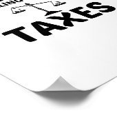 BELASTINGEN DIE ZIJN INGEVOERD, MAAR WILLEN BESPRE POSTER (Hoek)