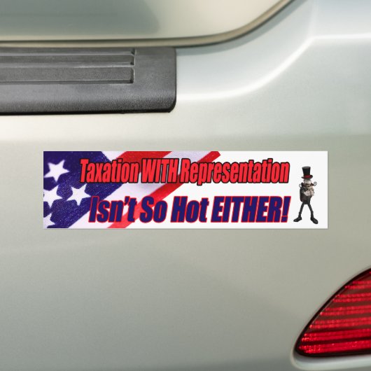 Belastingen met representatie-Bumpersticker Bumpersticker (Op auto)