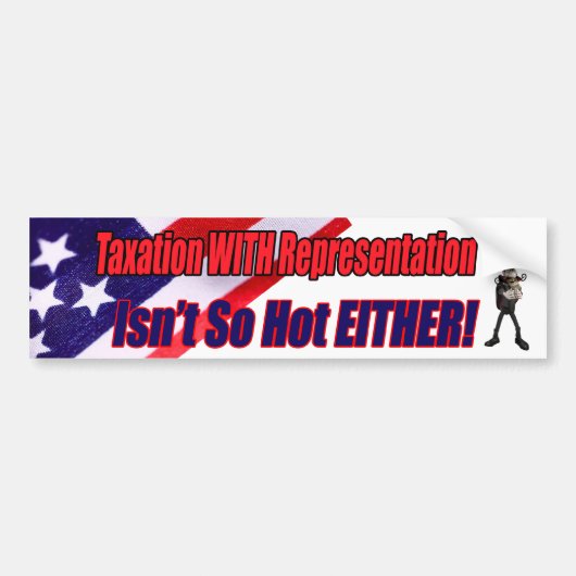 Belastingen met representatie-Bumpersticker Bumpersticker (Voorkant)