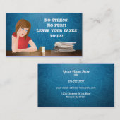 Belastingen op visitekaartjes met slogan (Voorkant / Achterkant)