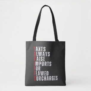 Belastingen verhogen altijd import voor gebrekkige tote bag