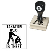 Belastingen zijn diefstal 2 "x 2" rubberen stempel (Gestempeld)