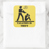 Belastingen zijn diefstal Sticker (Tas)