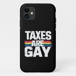 Belastingen zijn grappig Gay Pride Lgbt Pride Maan Case-Mate iPhone Case