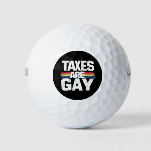 Belastingen zijn grappig Gay Pride Lgbt Pride Maan Golfballen