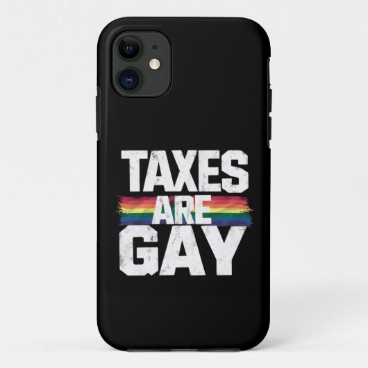 Belastingen zijn grappig Gay Pride Lgbt Pride Mont Case-Mate iPhone Case (Achterkant)
