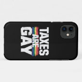 Belastingen zijn grappig Gay Pride Lgbt Pride Mont Case-Mate iPhone Case (Achterkant (horizontaal))