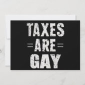 Belastingen zijn homo kaart (Voorkant)