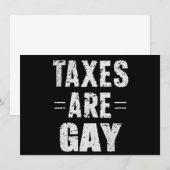 Belastingen zijn homo kaart (Voorkant / Achterkant)