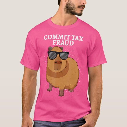 Belastingfraude Capybara T-shirt (Voorkant)