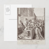 Belastingheffing, 1709 briefkaart (Voorkant / Achterkant)